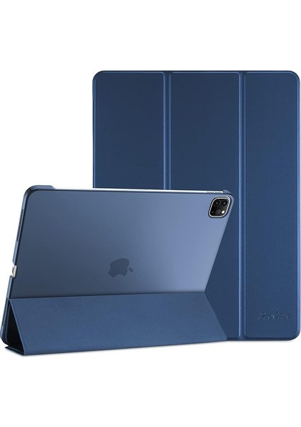 iPad Pro 11 Inç Kılıf 2022/2021/2020/2018 Için Kılıf, Ince Stand Sert Arka Kabuk Akıllı Kapak iPad Pro 11 Inç 4. Nesil 2022/3. Nesil 2021/2. Nesil 2020/1. Nesil 2018-KOYU Mavi