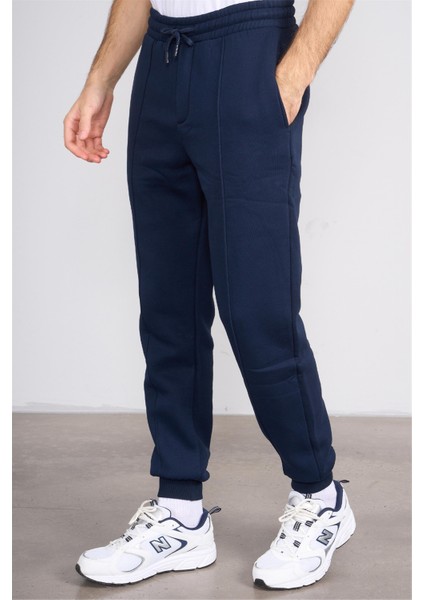 817 Erkek 3 Iplik Manşet Paça Eşofman Alt Lacivert modelleri