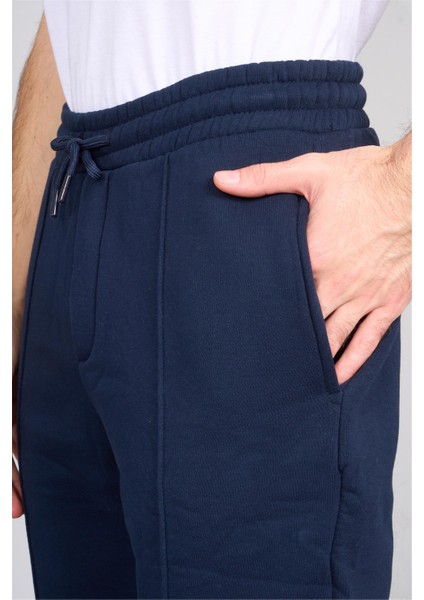 817 Erkek 3 Iplik Manşet Paça Eşofman Alt Lacivert fırsatları