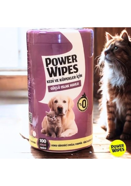 Power Wipes Kedi ve Köpekler Için Güçlü Islak Havlu fiyatları