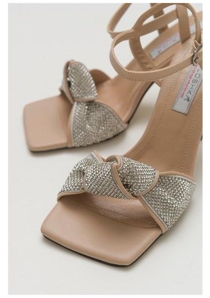 Kadın Glttr Nude Taşlı Sandalet fiyatları