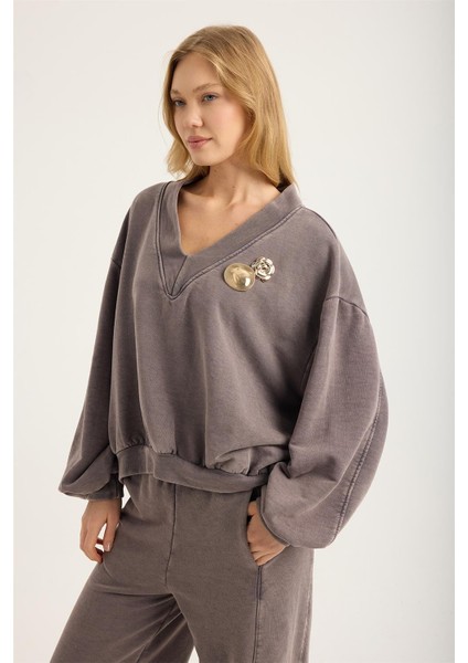 Broşlu Sweat fiyatları