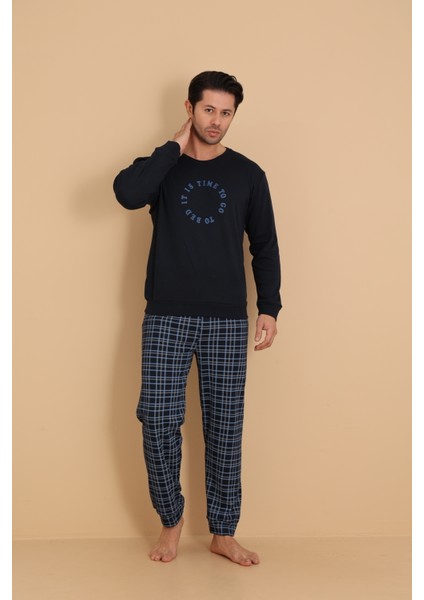 Flkn 7003 Interlok Kışlık Ekose Pijamalı Erkek Pijama Takımı fiyatları