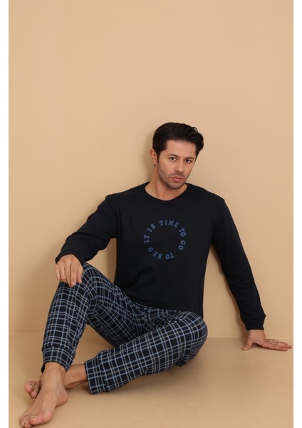 Flkn 7003 Interlok Kışlık Ekose Pijamalı Erkek Pijama Takımı fırsatları