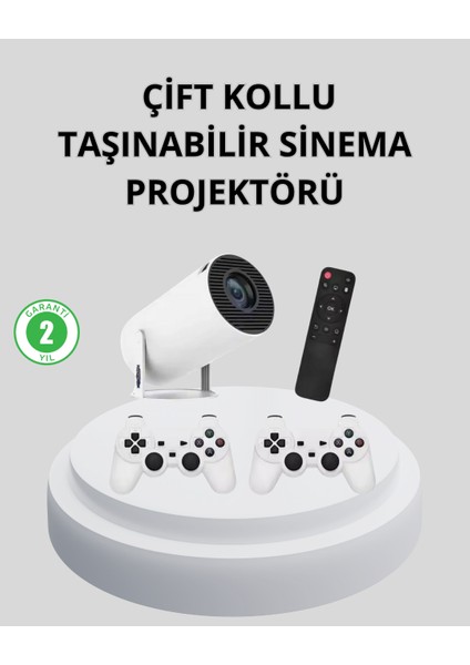 Wi-Fi 6 ve Bluetooth 5.0 Destekli 4K Akıllı Projeksiyon Cihazı