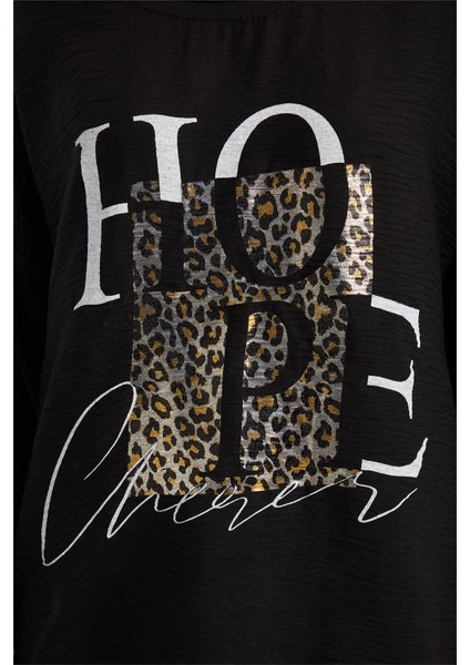 Yaldızlı Leopar *hope* Bluz fırsatları