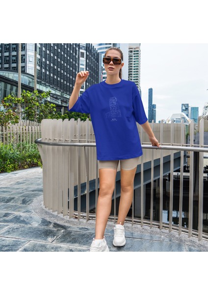 Der Kuss Oversize Tişört - Mavi fiyatları