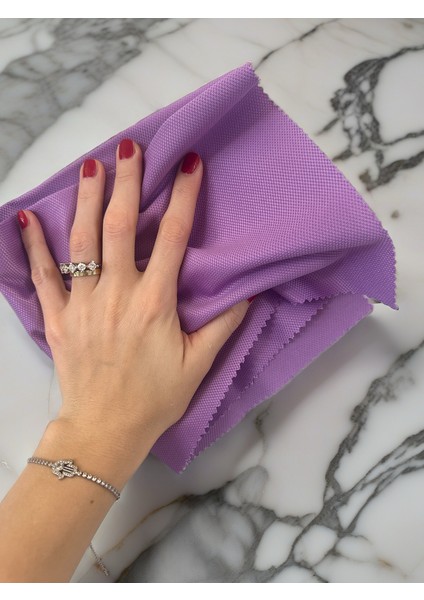Aliva's Premium Mikrofiber Cam ve Ayna Bezi- Sihirli Temizlik Bezi 40 X40 Cm- Mor ve Yeşil Renk indirimleri