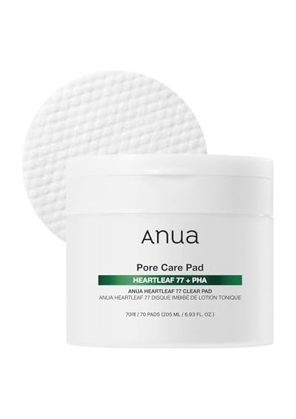 Anua Heartleaf 77 Şeffaf Ped 70 Sayfa, Pha Ölü Cilt Bakımı Düşük Ph Günlük Toner Pedi modelleri