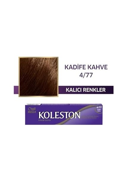 Wella Koleston Single Tüp Boya 4/77 Kadife Kahve