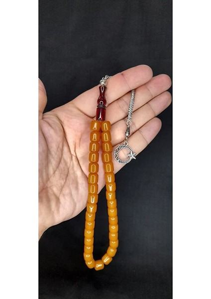 Sevgiliye Özel Hediye Çubuk Kehribar Tesbih Sarı Renk Kapsül Kesim H-1410. fırsatları