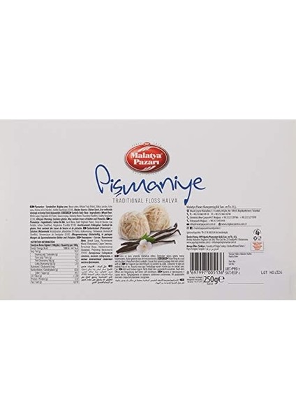 Malatya Pazarı Pişmaniye Sade 250 gr modelleri