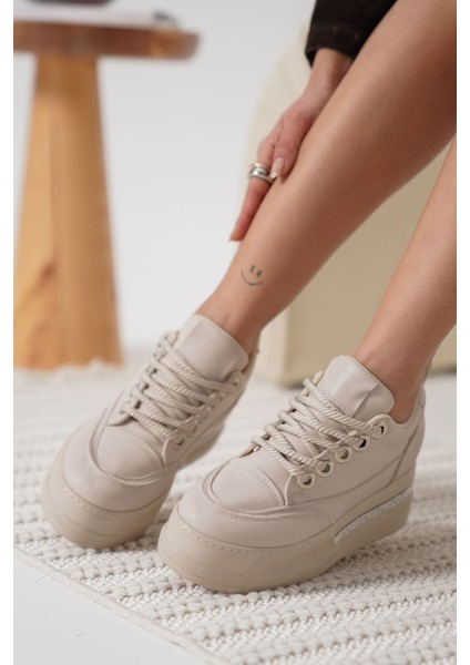 Alice Kadın Bej Gizli Topuklu Sneaker modelleri
