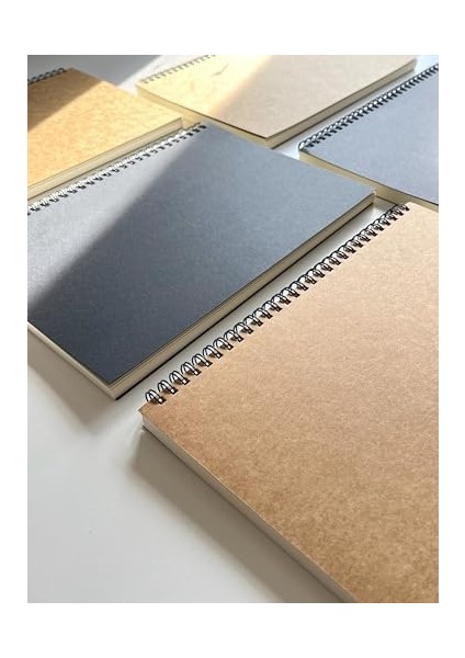 Tanıtım Spiralli Defter, Siyah Kapaklı B5 Boyutunda (182X257 Mm), 100 Yaprak (Çizgisiz) modelleri