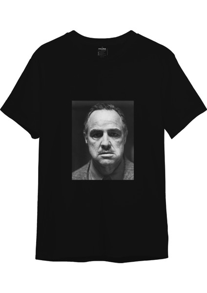 Marlon Brando / Godfather 1972 Tişört - Siyah