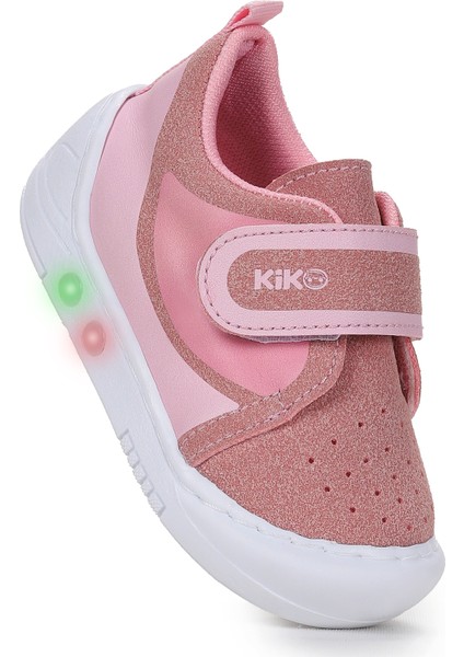 Kugan Cırtlı Işıklı Kız Bebek Yürüyüş Spor Ayakkabı