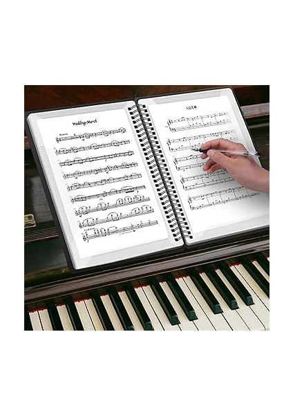 Nota Klasörü A4, Müzik Dosyaları Için Klasör, Müzik Klasörü, Müzik Sayfası Koro Dosyası, Piyano Için Nota Klasörü, Nota Defteri, Kelepçeli Bağlayıcı Saklama, 60 Cepli, Akıllı, Nota Kağıdı Tutucu, Nota Klasörü modelleri