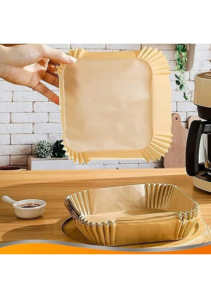 Airfryer Pişirme Kağıdı, Fritöz Yağlı Kağıdı,pişirme Kağıdı, Yanmaz Kağıt Xl 50 Adet Büyük (Kare) fırsatları