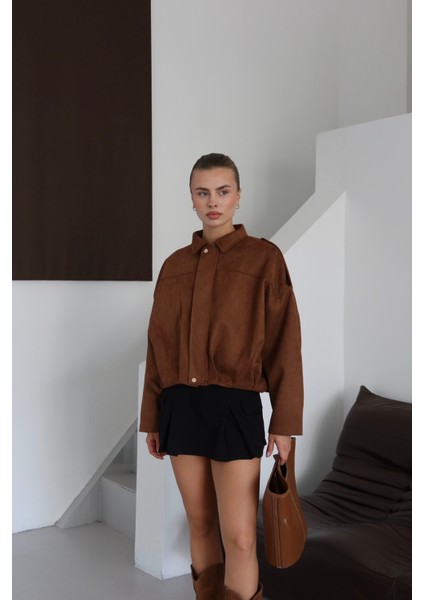 Süet Bomber Ceket modelleri