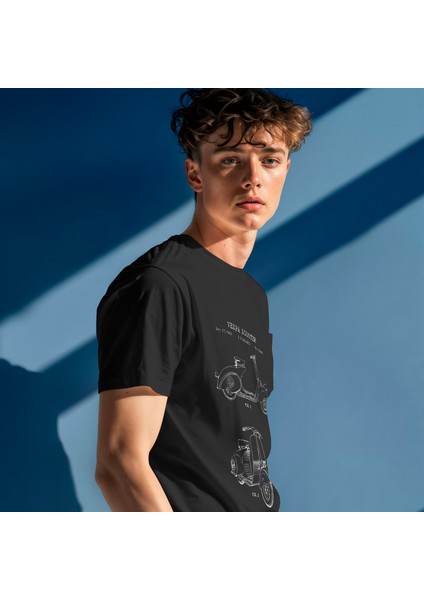 Vespa Tişört - Siyah modelleri