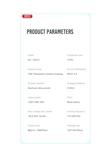 Xo Is Beauty Kablosuz Manyetik Şarj Istasyonu CX013 – 1.2m, 15W Hızlı Şarj, Dayanıklı Tasarım, Akım Korumalı, Aşırı Şarj Koruması, Kolay Kullanım, Siyah modelleri