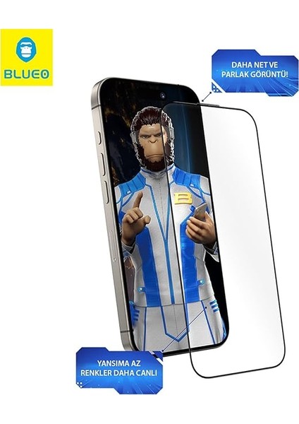 Anti-Reflective iPhone 16 Pro Max Uyumlu Uygulama Aparatlı Ekrandan Bile Daha Net Cam Ekran Koruyucu fırsatları