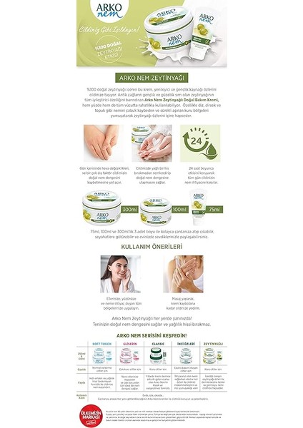 Nem %100 Doğal Zeytinyağlı Besleyici Bakım Kremi Kuru Ciltler (20 Ml) modelleri