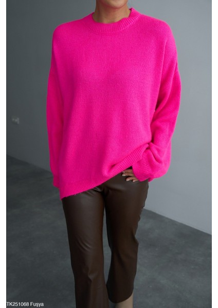 Kadın Bisiklet Yaka Basıc Kazak fırsatları