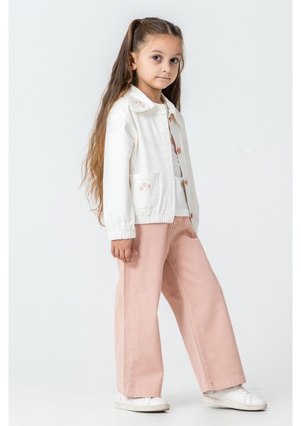 Flowers Nakışlı Kız Çocuk 3\'lü Takım - 26K 6355 modelleri