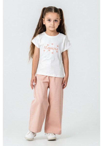 Flowers Nakışlı Kız Çocuk 3\'lü Takım - 26K 6355 indirimleri