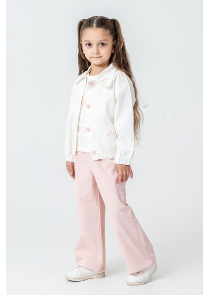 Flowers Nakışlı Kız Çocuk 3\'lü Takım - 26K 6355 fiyatları