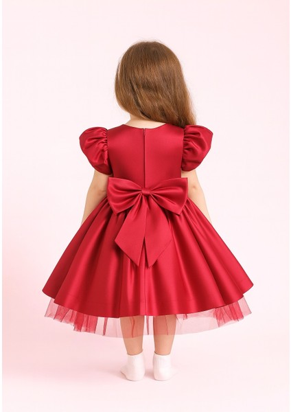 Kız Çocuk Ön Arka Fiyonk Detaylı Yaka Incili Balo Parti Mezuniyet Doğum Günü Elbise fiyatları