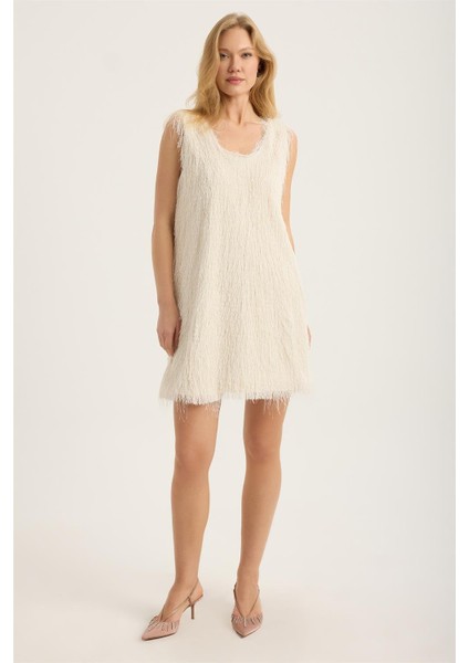 Sakallı Ip Kalın Askı Elbise