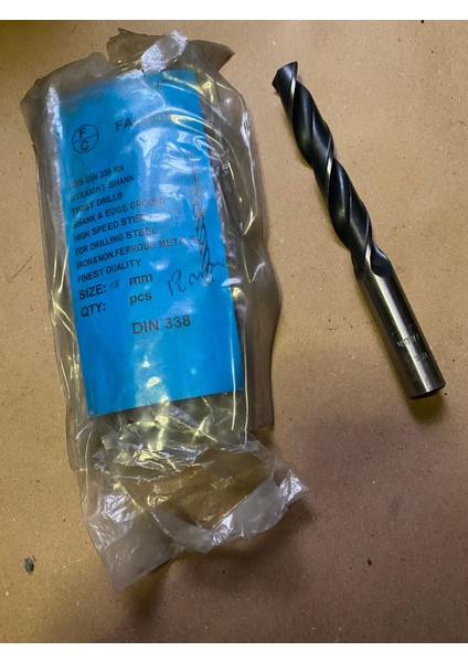 Matkap Ucu 18 mm Hss Demir - Çelik - Metal - Aliminyum 1 Adet