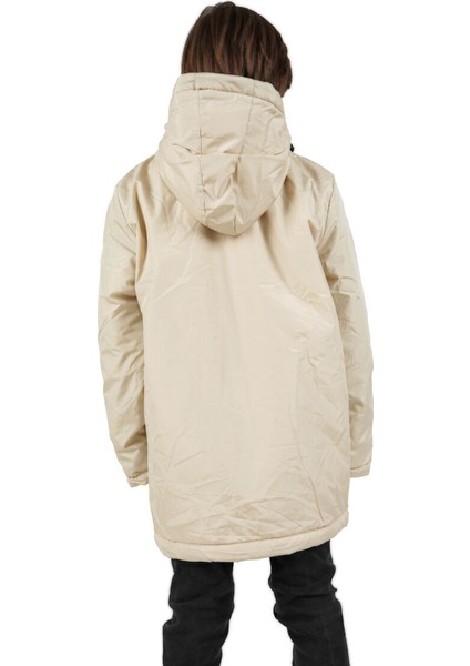 İçi Kürklü Su ve Rüzgar Geçirmez Erkek Çocuk Mont