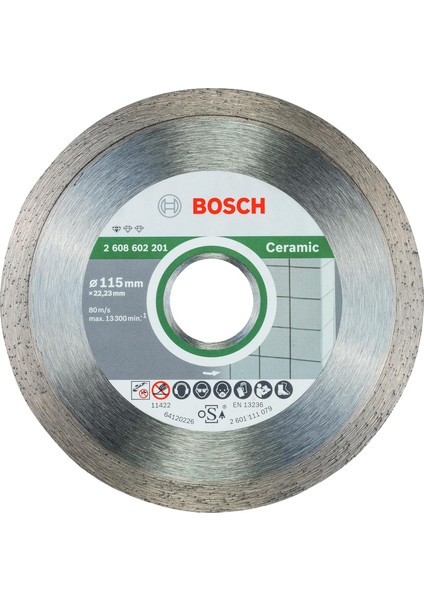 Professional Accessories Kesme ve Delme Aksesuarları, Disk, Gri, 115X22.23X1.6X7 Mm, 1 Adet