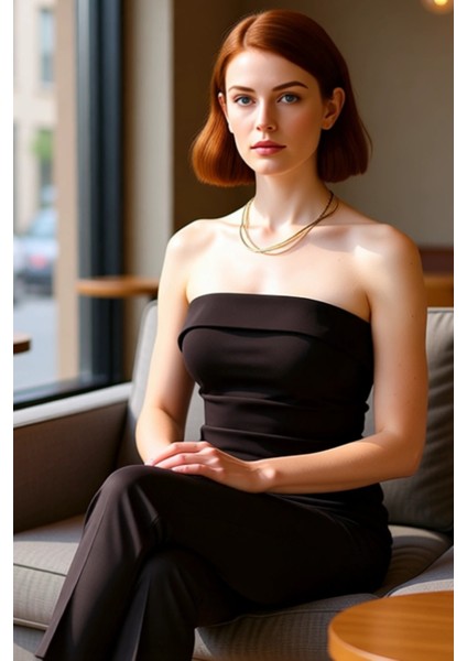 Basic Straplez Bluz %88 Polyester %12 Elastan Renk Yazlık Günlük Kullanım Için