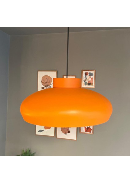 Estrela Turuncu Tekli Avize Plafonyer Rozans Başlık Iç Mekan Aydınlatma Dekoratif Mutfak Cafe Salon modelleri