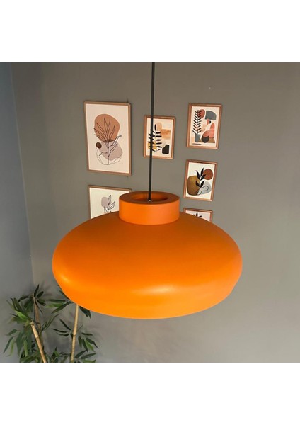 Estrela Turuncu Tekli Avize Plafonyer Rozans Başlık Iç Mekan Aydınlatma Dekoratif Mutfak Cafe Salon fırsatları