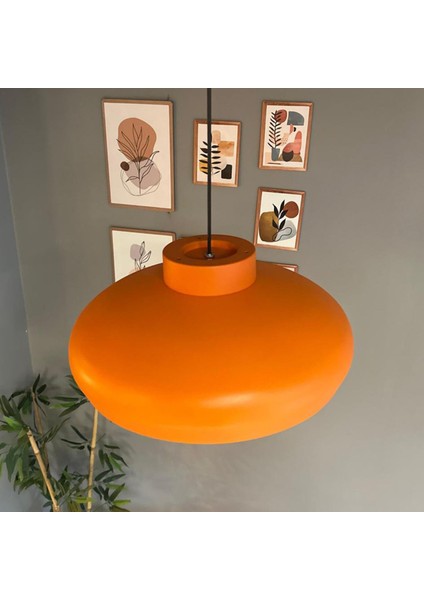 Estrela Turuncu Tekli Avize Plafonyer Rozans Başlık Iç Mekan Aydınlatma Dekoratif Mutfak Cafe Salon indirimleri