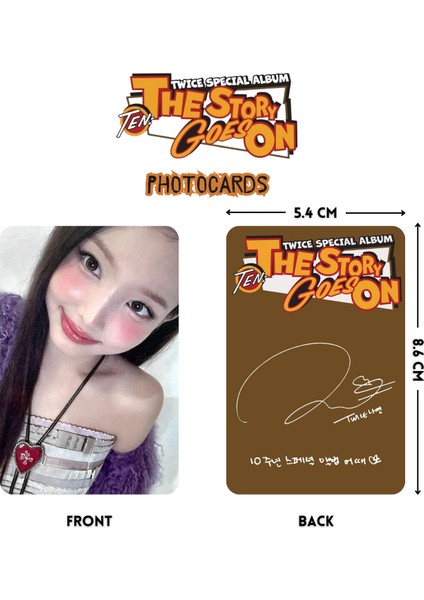 Twıce Nayeon '' Ten : The Story Goes On '' Photocards Set fiyatları