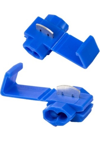 Hızlı Kablo Ekleme Aparatı Konnektör Klips Klemens Mavi 10 Adet