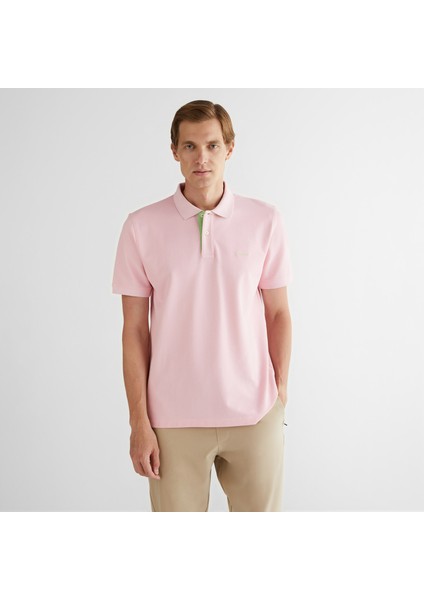 Erkek Pembe Regular Fit Polo