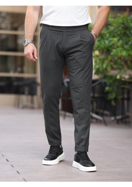 Old Money Pileli Likralı Kumaş Pantolon fiyatları