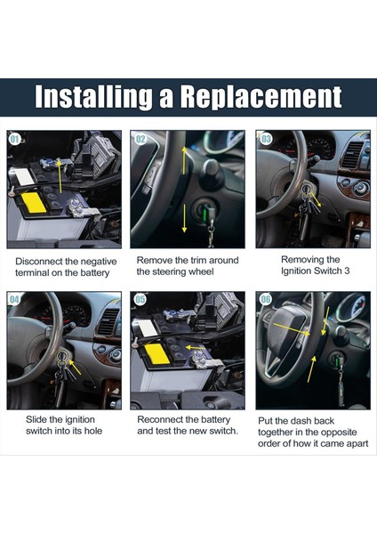 Toyota Corolla Için 69005-12740 Anahtarlı Kontak Anahtarı Kilit Silindiri (Yurt Dışından) fiyatları