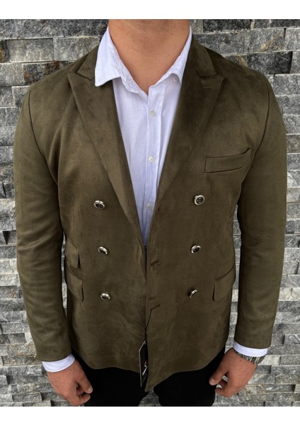 Erkek Süet Kruvaze Slim Fit Ceket fiyatları