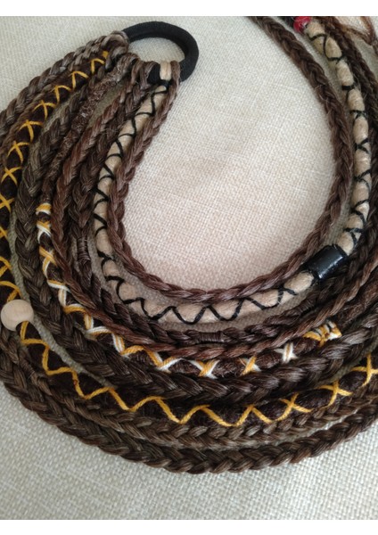 Kumral Renkli Rasta Örgü Saç Tokası fiyatları