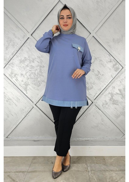 Kadın Broş ve Kombin Detaylı Tesettür Tunik modelleri