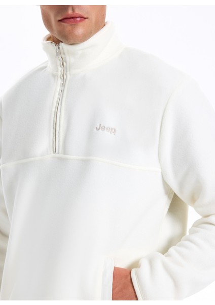 Ekru Erkek Dik Relaxed Polar Sweatshırt C4WM-SWT4201 indirimleri