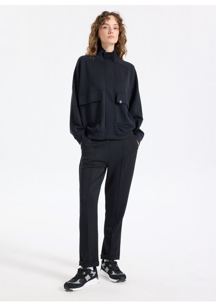 Kapüşon Yaka Düz Siyah Kadın Sweatshırt J5WL-SWT7148 fiyatları